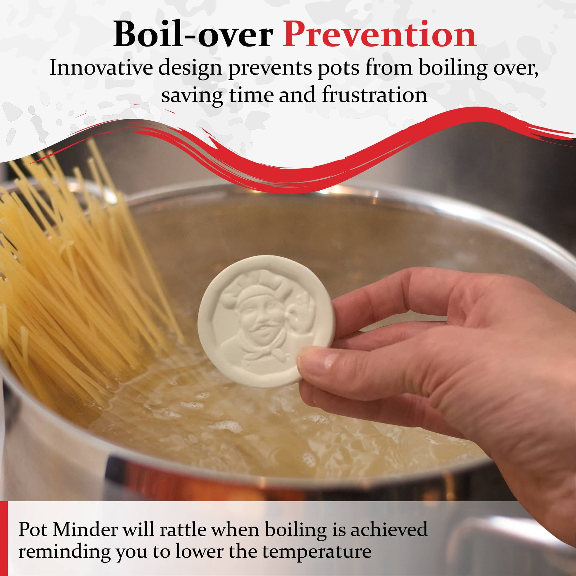 Pot Minder / Boil Alert (helps boil overs) - Teapot Design
