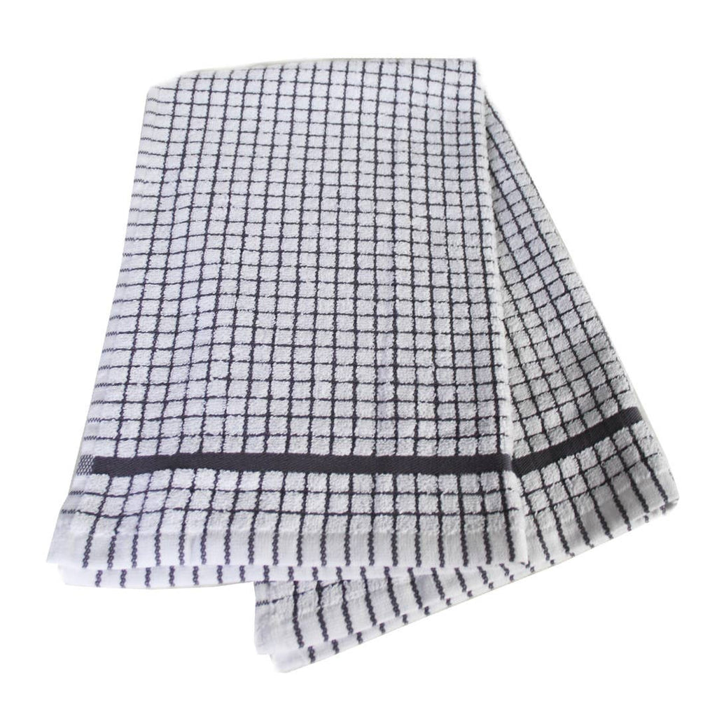 Poli-Dri Cotton Tea Towel - Charcoal Grey