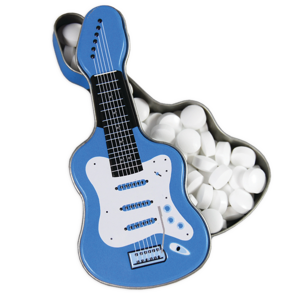 Electric Guitar Shaped Mint Tin