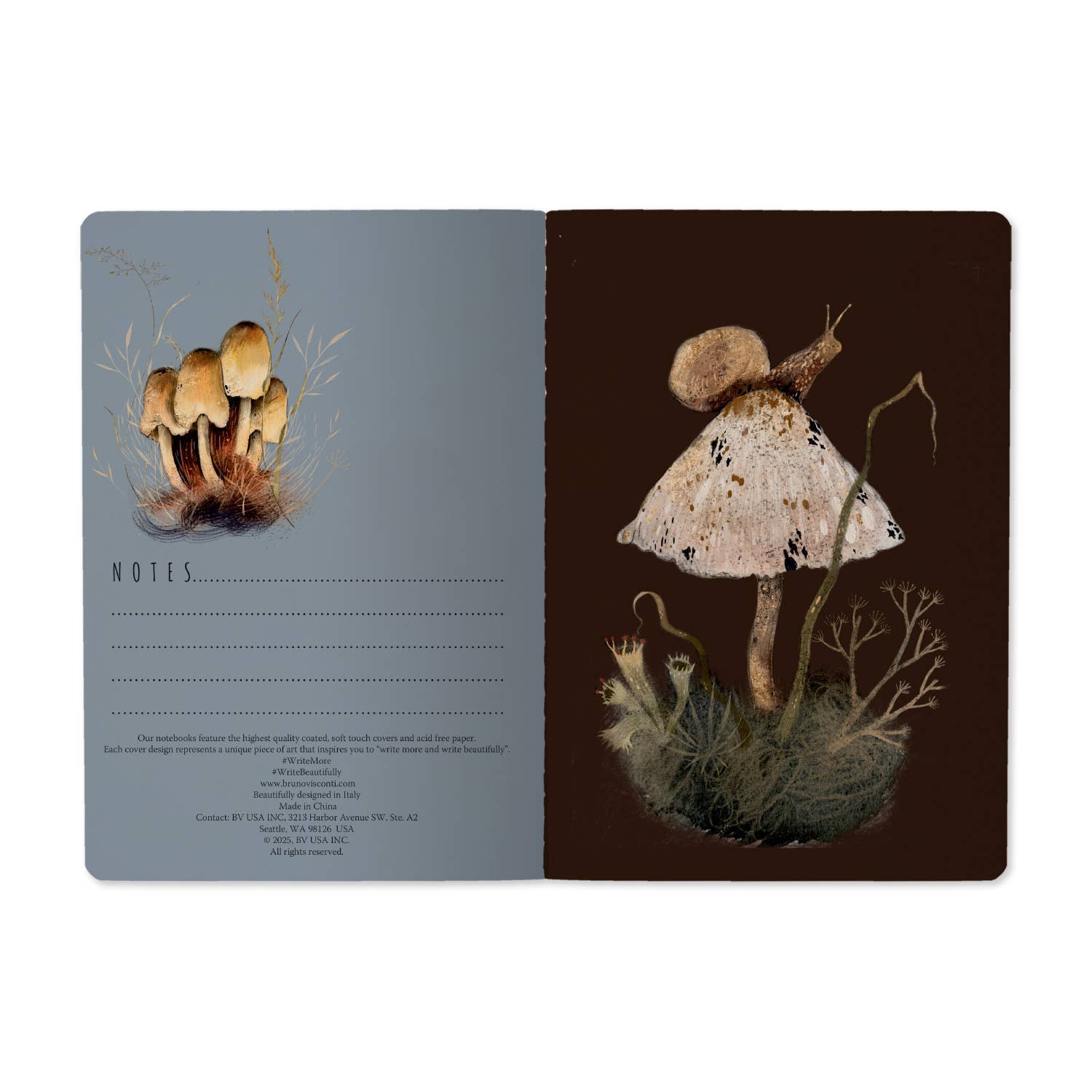 A5 Notebook -Mushroom Dream