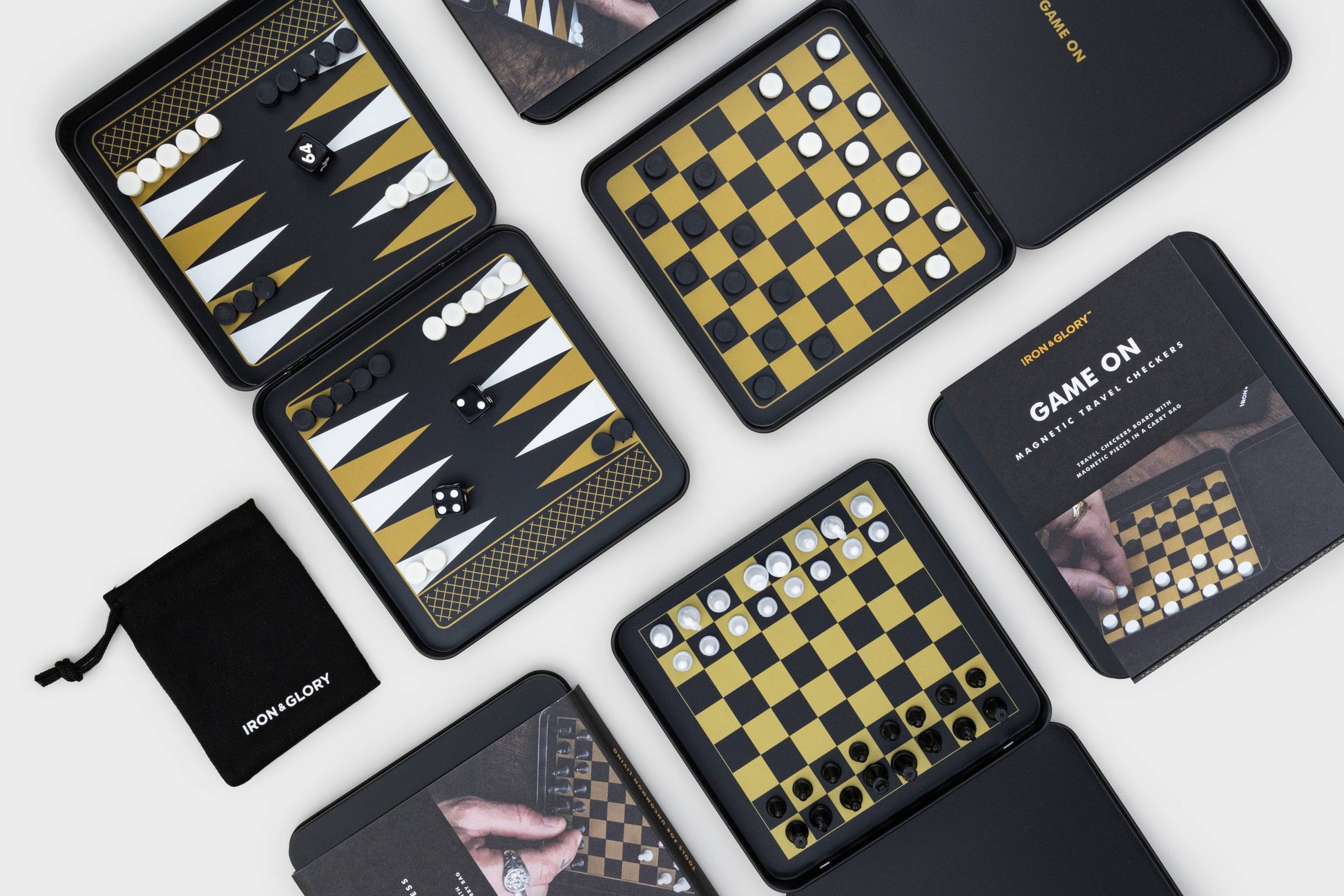 Game On Chess Set - Iron & Glory magnetic travel chess set