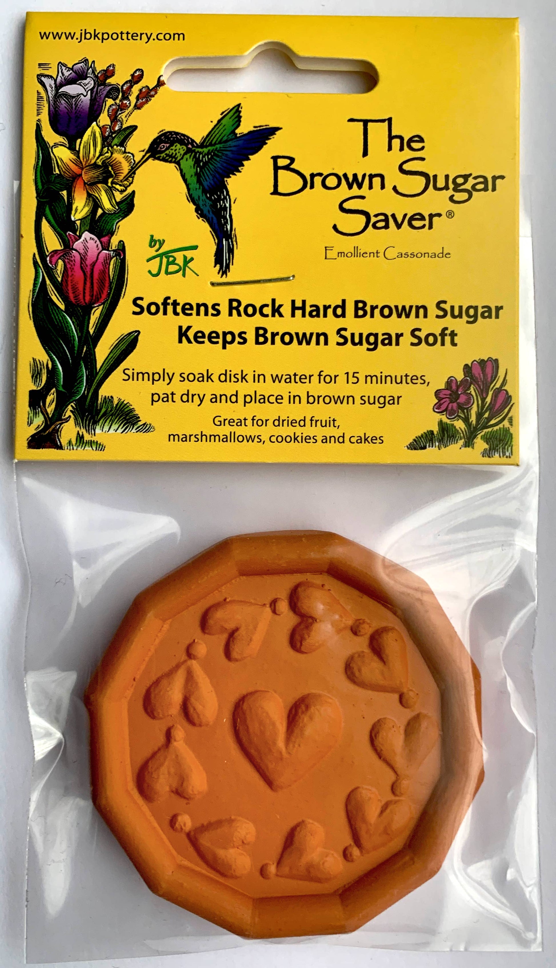 Brown Sugar Saver - Hearts (Keeps Brown Sugar Soft)