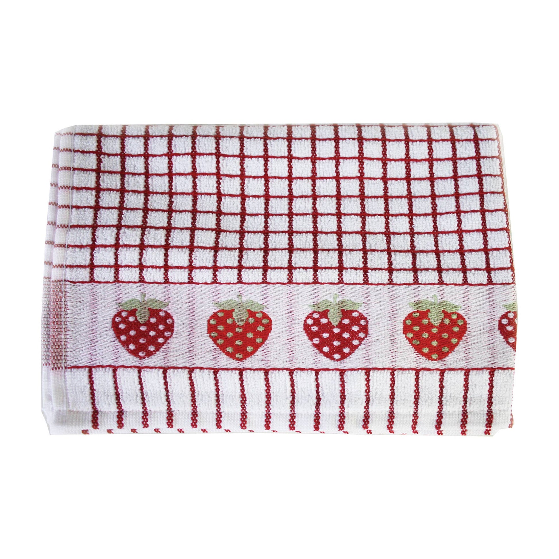 Poli-Dri Jacquard Tea Towel - Strawberry