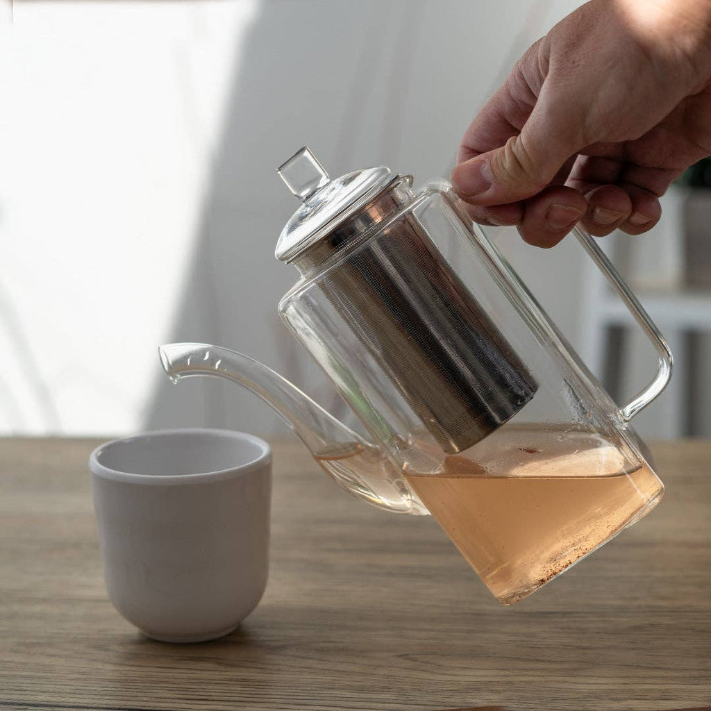 32oz 7.75"H Glass Tea Pot (1/24)