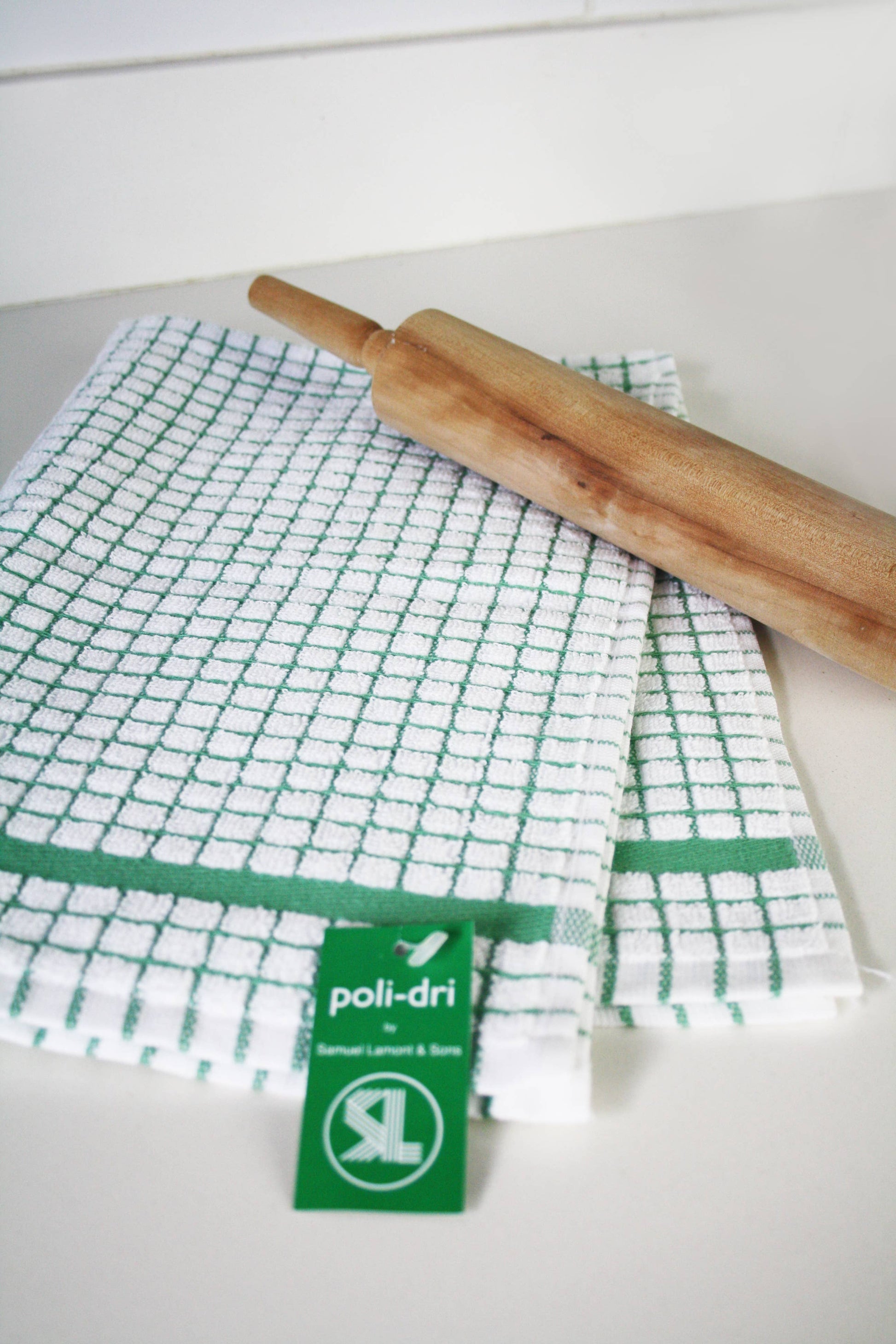 Poli-Dri Cotton Tea Towel - Green