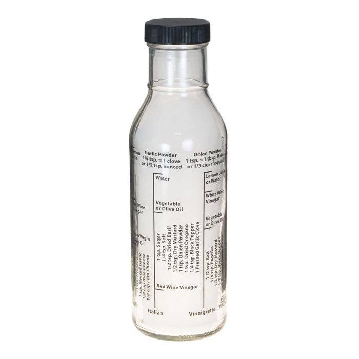 Salad Dressing Mixer with 8 Recipes Printed on Bottle, 13oz