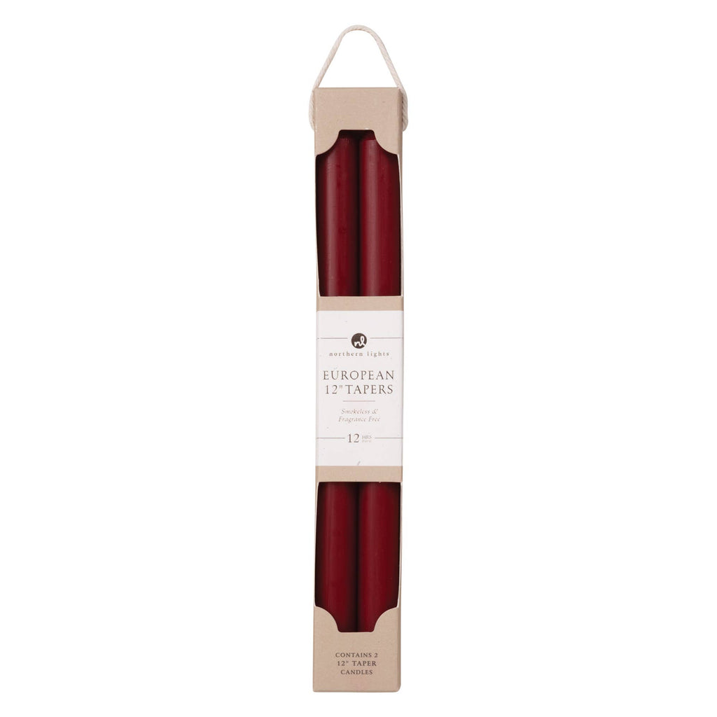 12" Taper Candles - 2pk