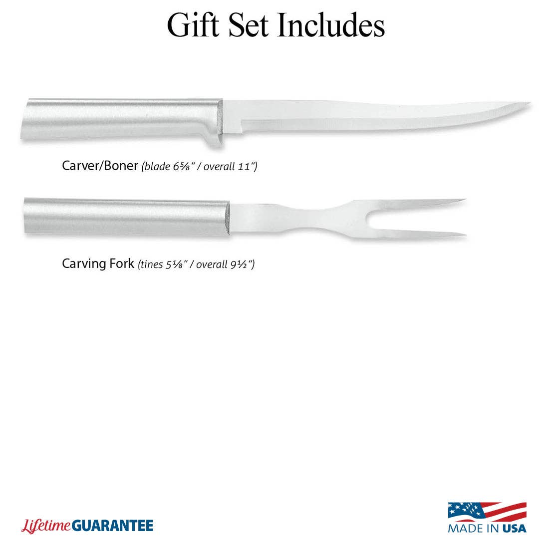 Carving Set - Silver Handle
