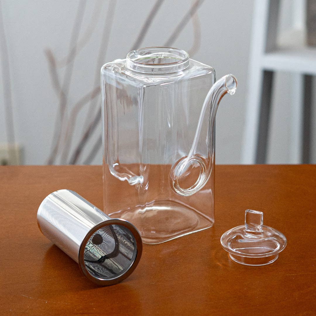32oz 7.75"H Glass Tea Pot (1/24)