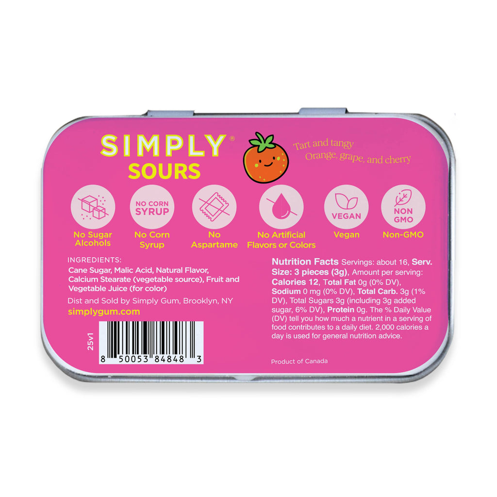 Simply Sours - Fruit Punch 1.8oz | 6 Tins
