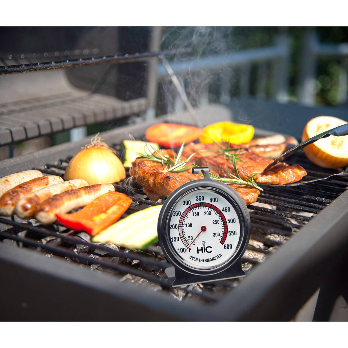 HIC Kitchen Roasting Oven Thermometer, Easy-Read Face, Large 2.5-in