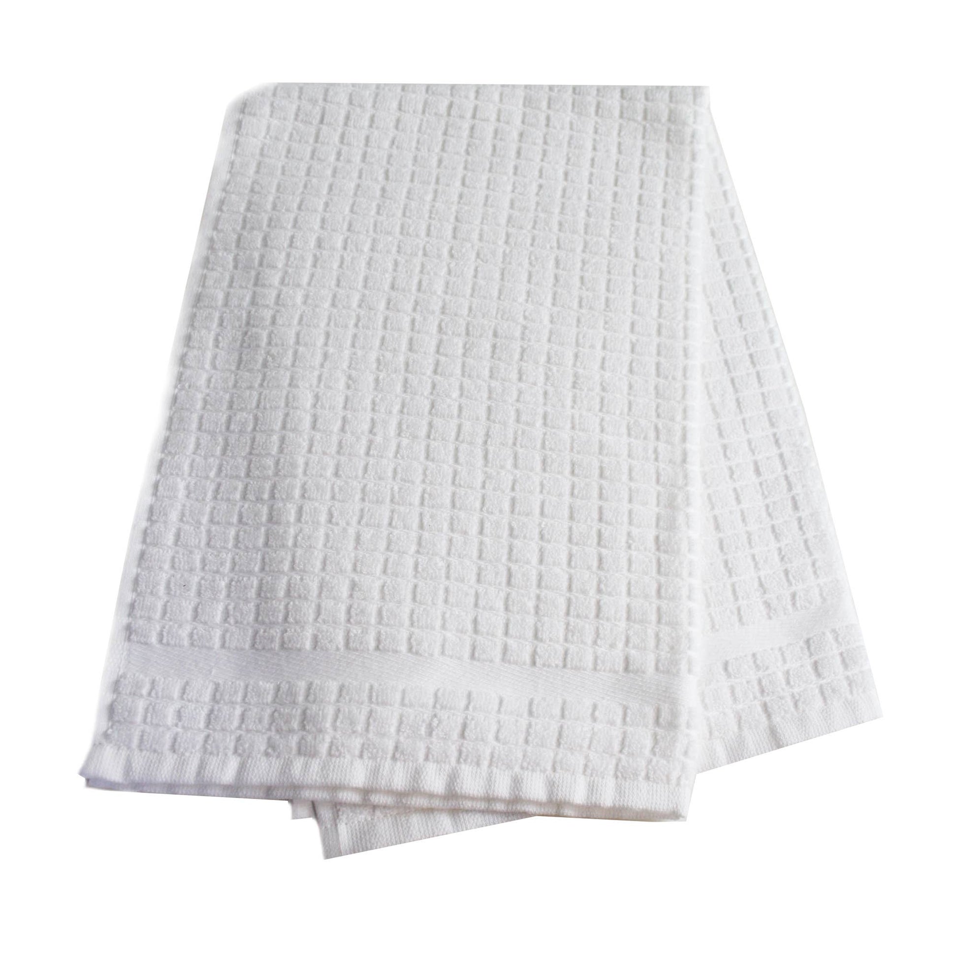 Poli-Dri Cotton Tea Towel - White