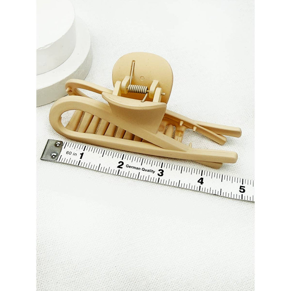Minimal Design Jumbo Neutral Tone Hair Claw
