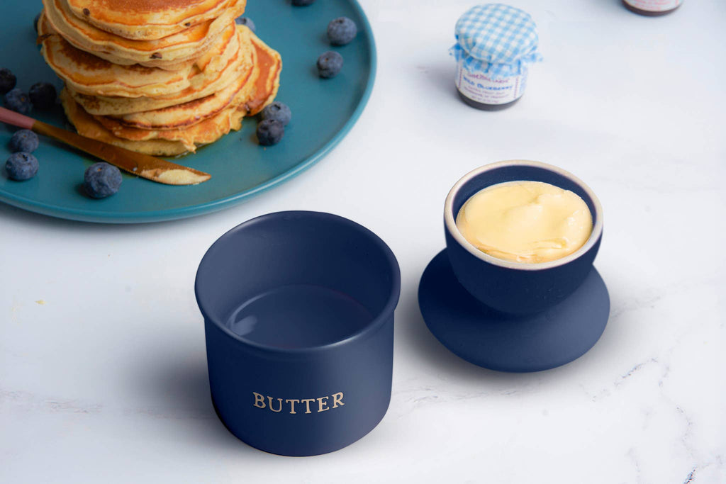 Kook French Butter Keeper Dish, Ceramic