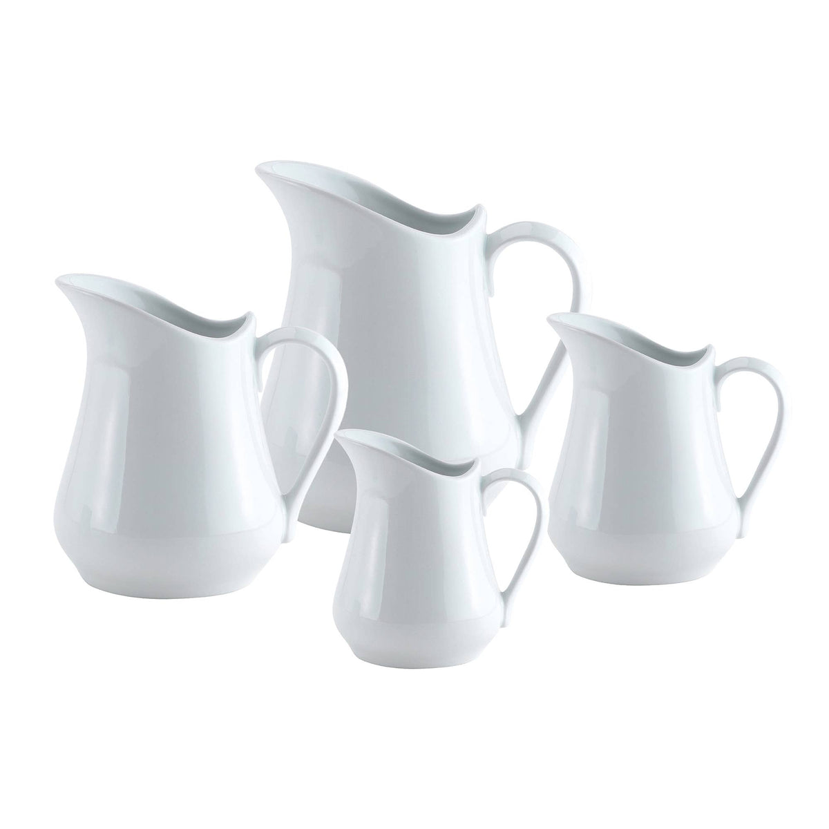 Porcelain Creamer Pitcher, 4, 8, 16 or 32 oz