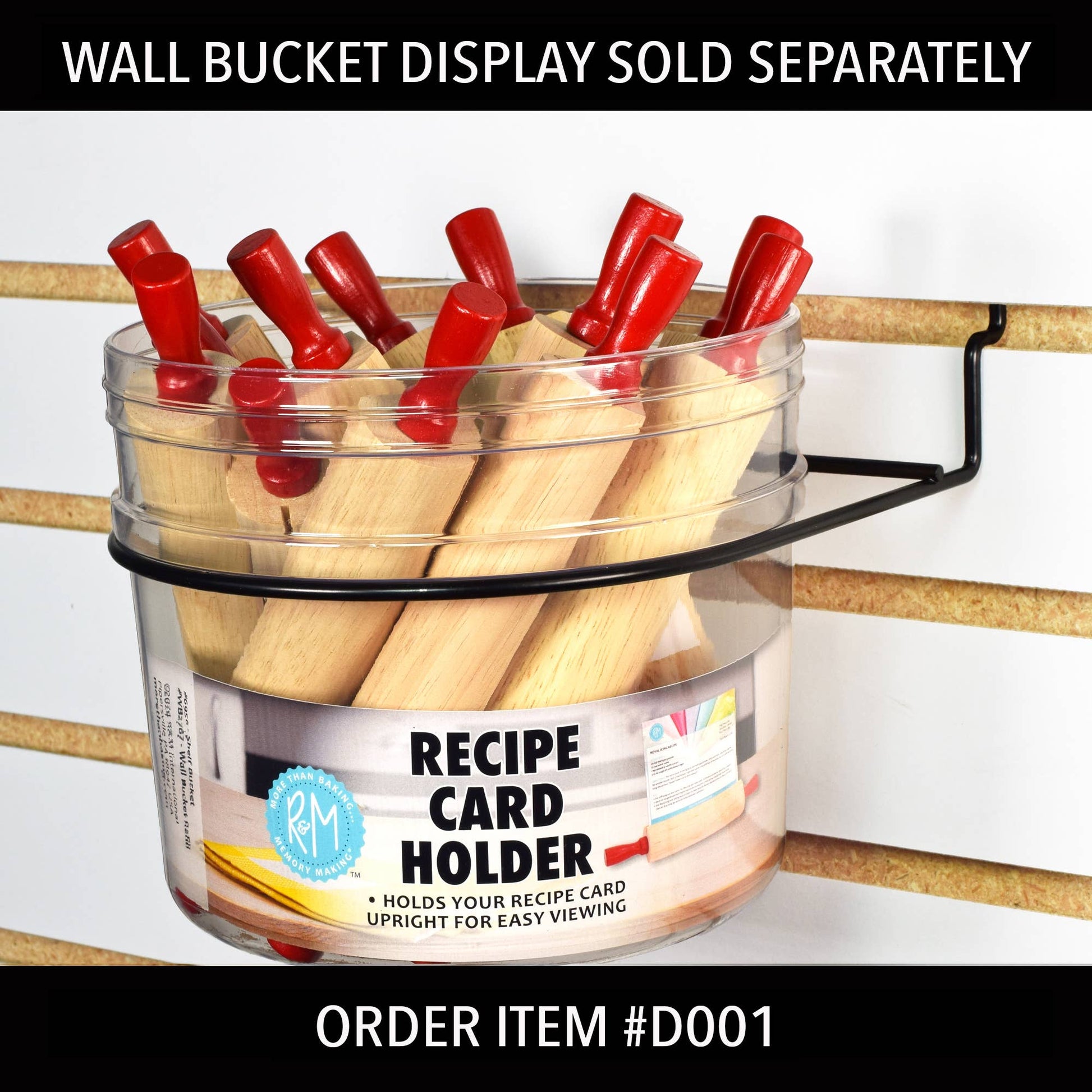 Wall Bucket Refill Rp Recipe Card Holder /12