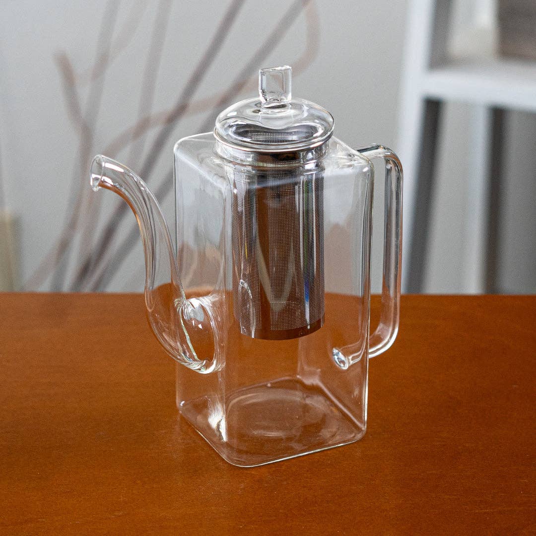 32oz 7.75"H Glass Tea Pot (1/24)