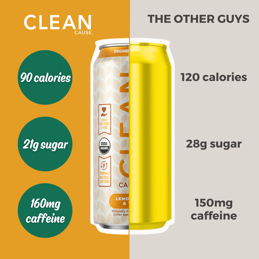 Organic Lemonade & Tea Non-Carbonated Yerba Mate - 12-pack