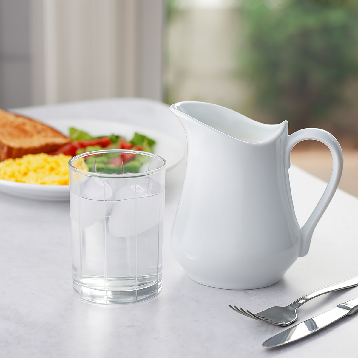 Porcelain Creamer Pitcher, 4, 8, 16 or 32 oz