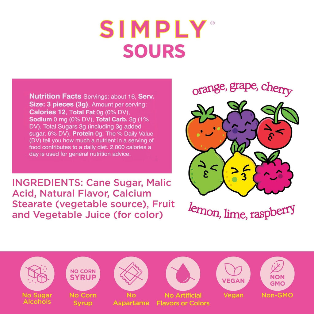 Simply Sours - Fruit Punch 1.8oz | 6 Tins