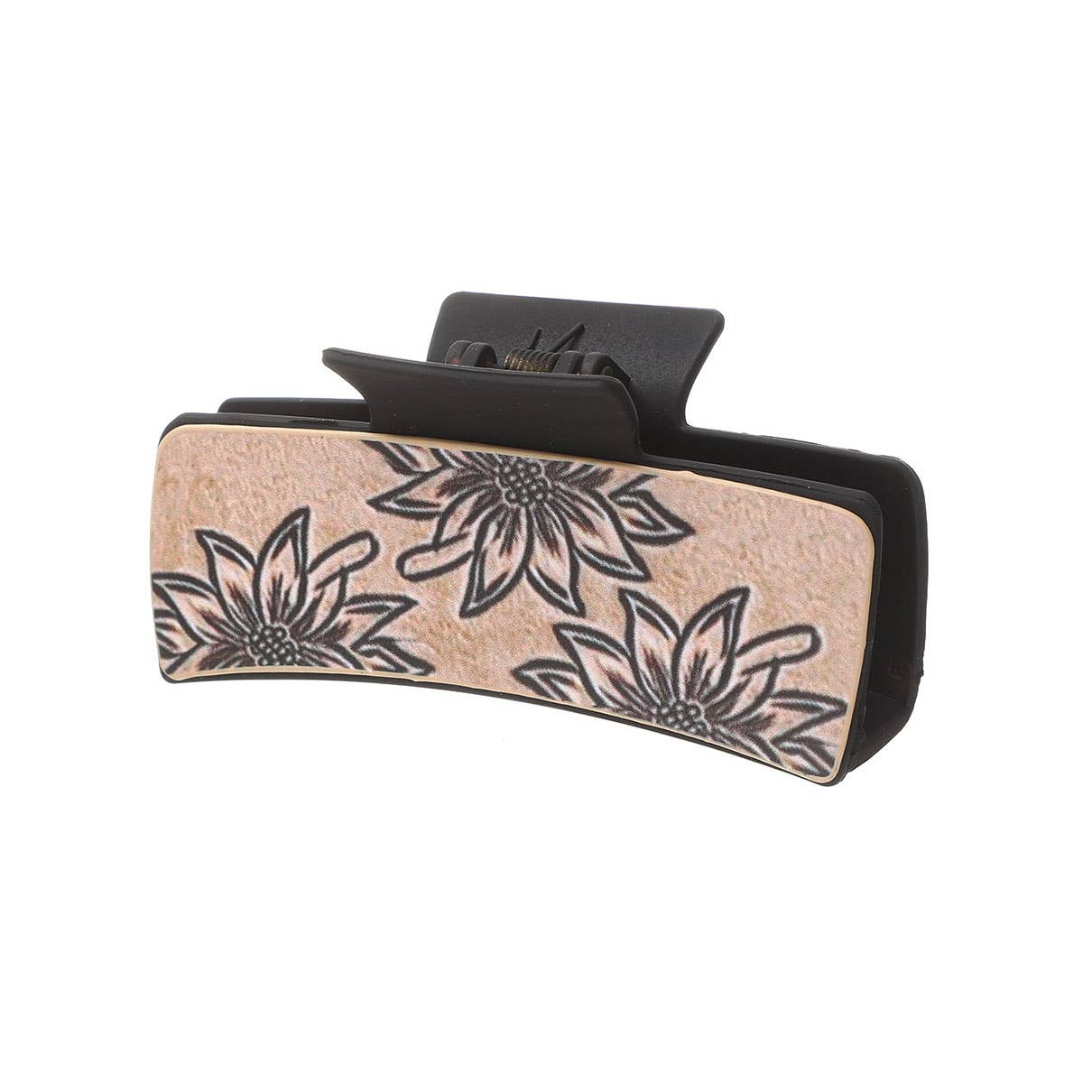 Sunflower PU Leather Hair Claw, Western Style_CWASC1618