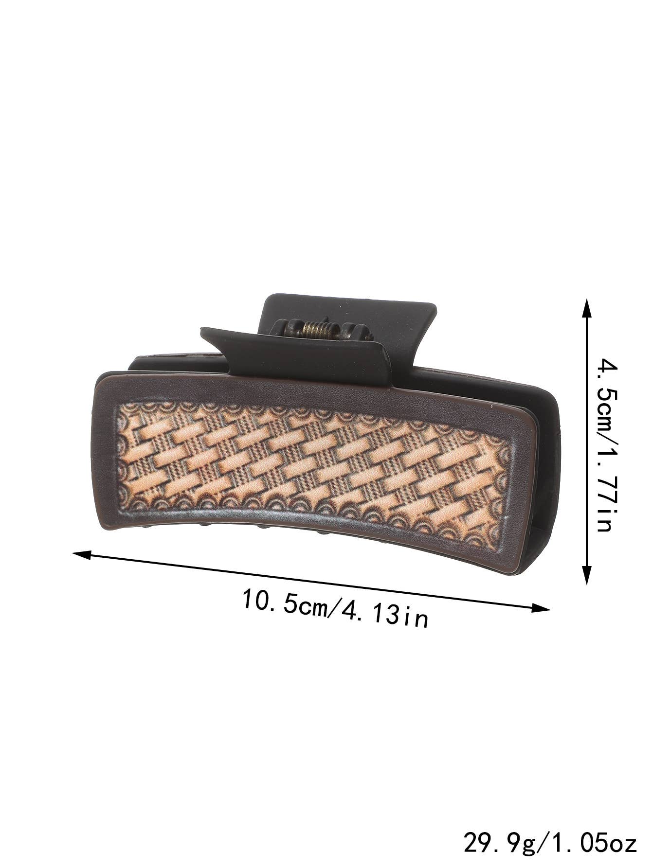 Sunflower PU Leather Hair Claw, Western Style_CWASC1618