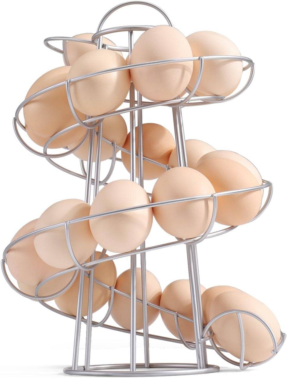 Egg Holder Countertop Freestanding Wired & Spiral Medium Egg