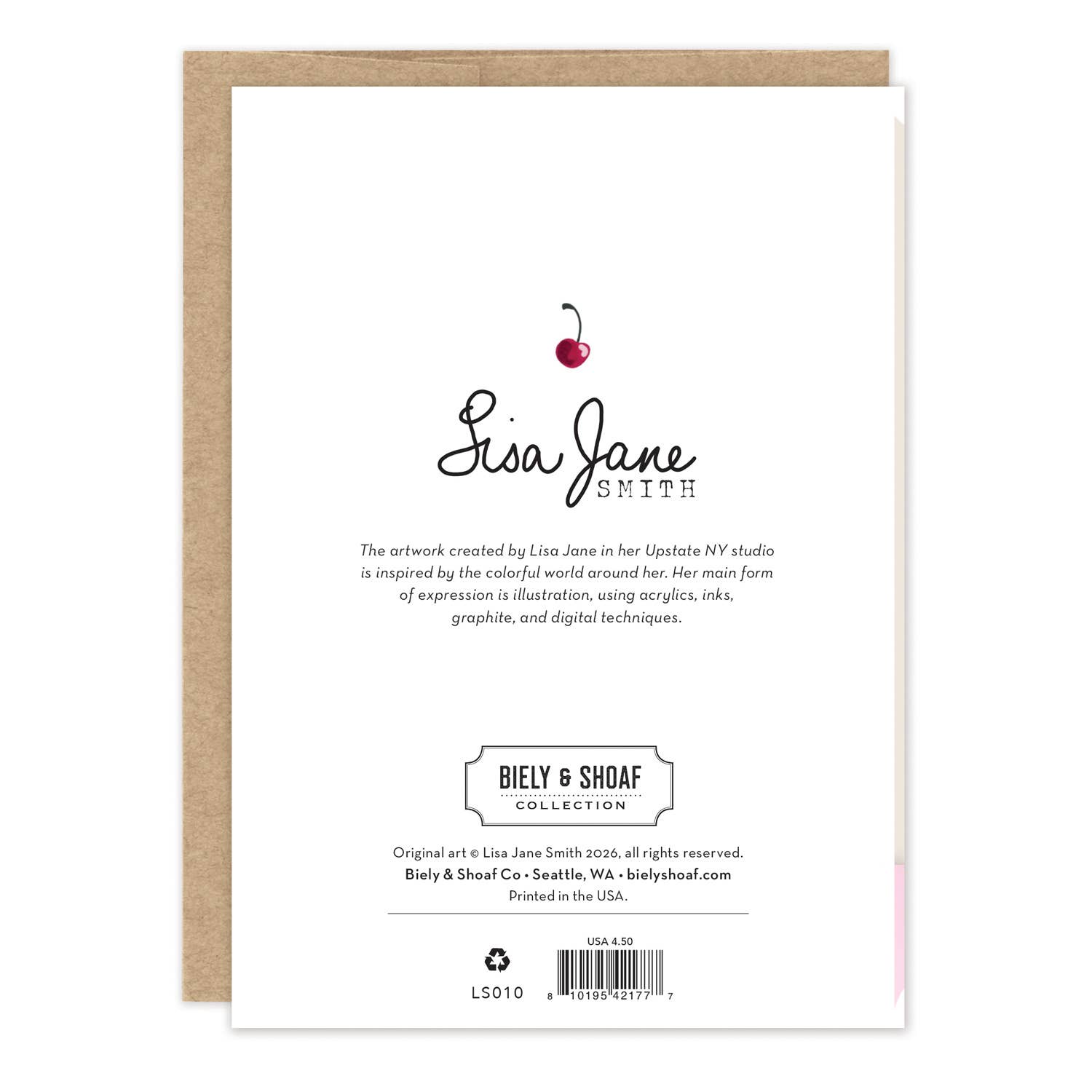 Cherry Cake Birthday Card