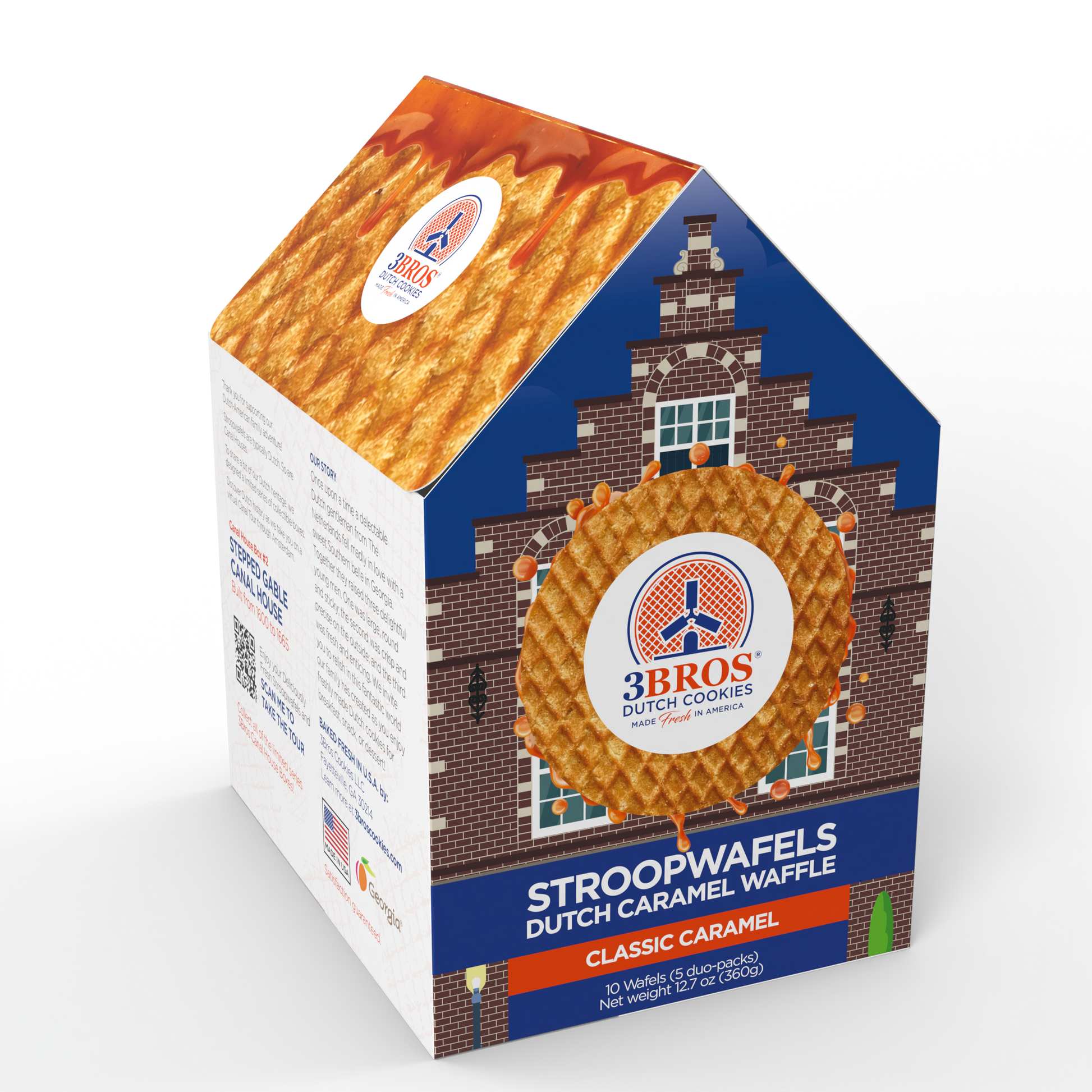 Classic Caramel Stroopwafel – 10-count Canal House Gift Box
