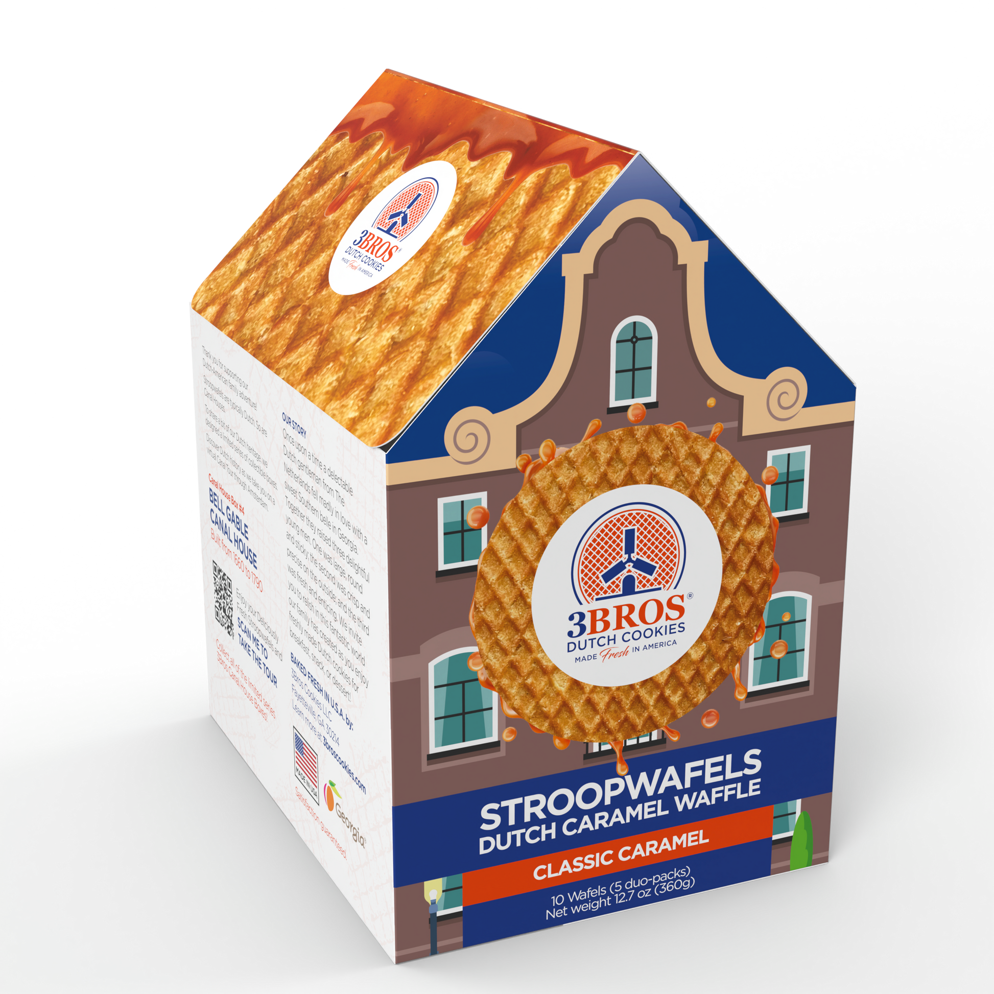 Classic Caramel Stroopwafel – 10-count Canal House Gift Box
