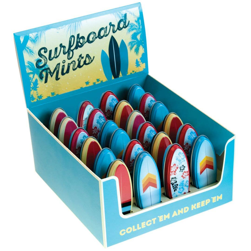 Surfboard Shaped Mint Tins