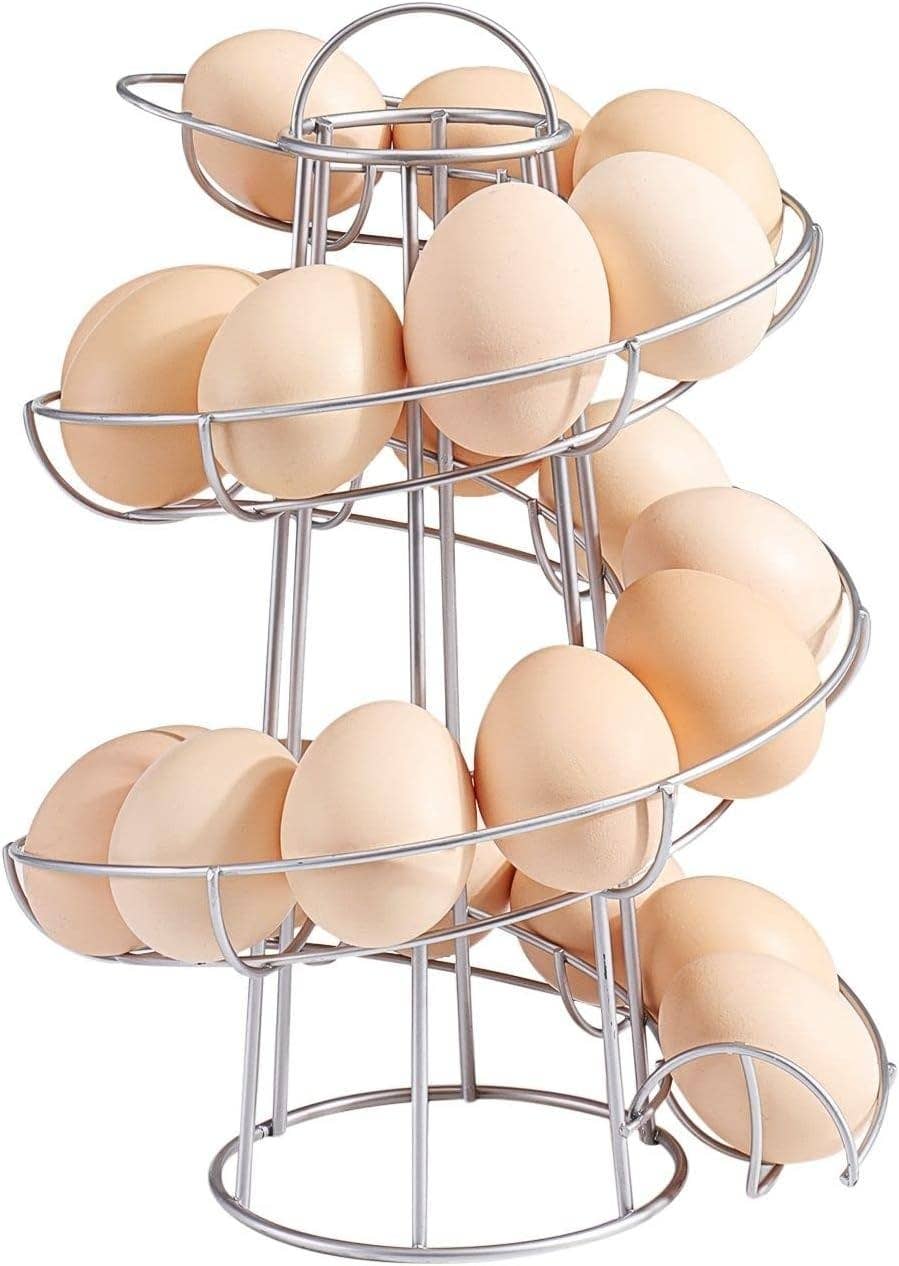 Egg Holder Countertop Freestanding Wired & Spiral Medium Egg