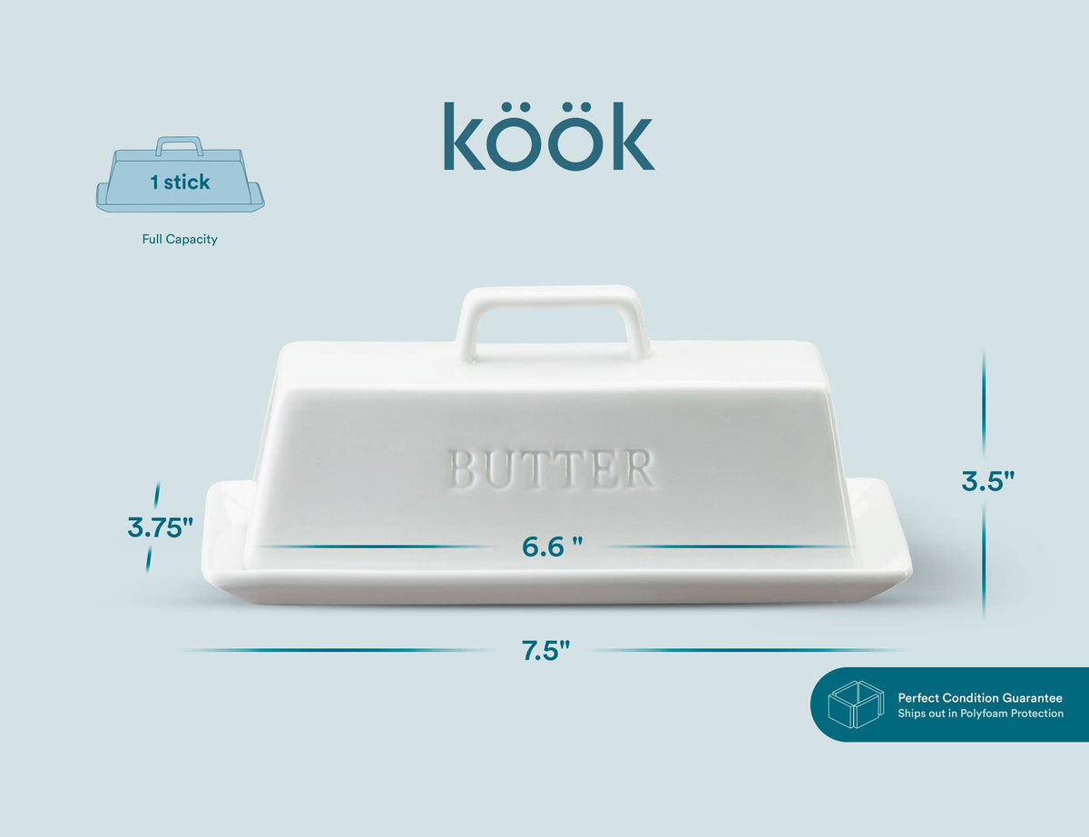 Kook Ceramic Butter Dish
