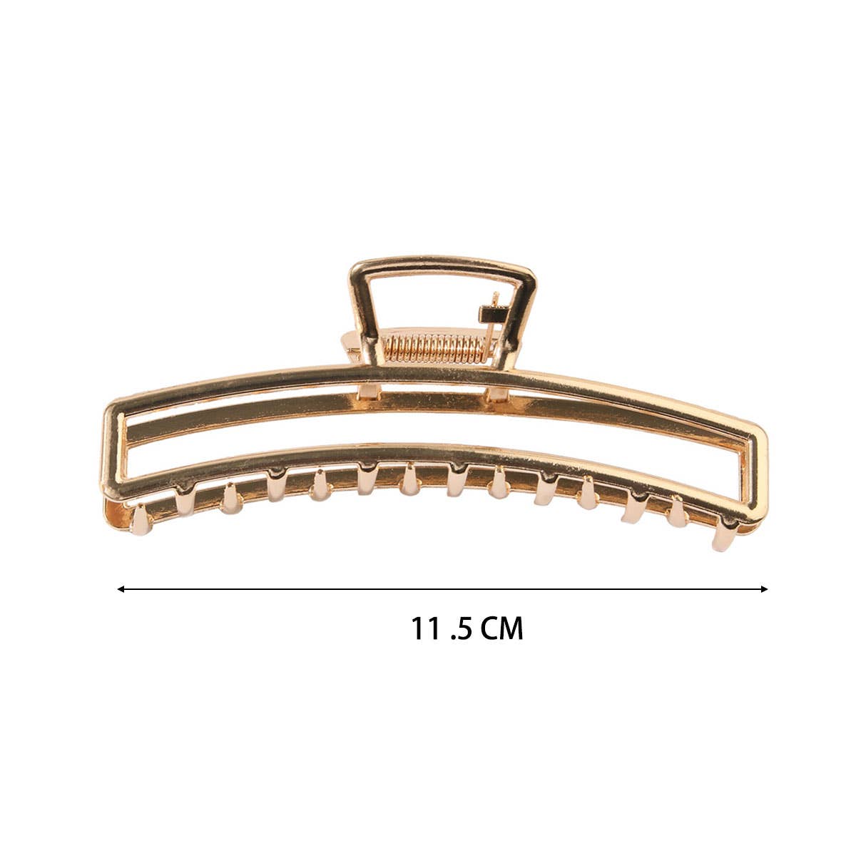 6-Pack Gold Tone Metal Hair Claws, Strong Hold_CWABE0199