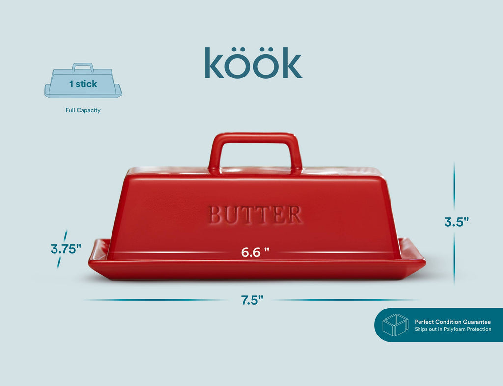 Kook Ceramic Butter Dish
