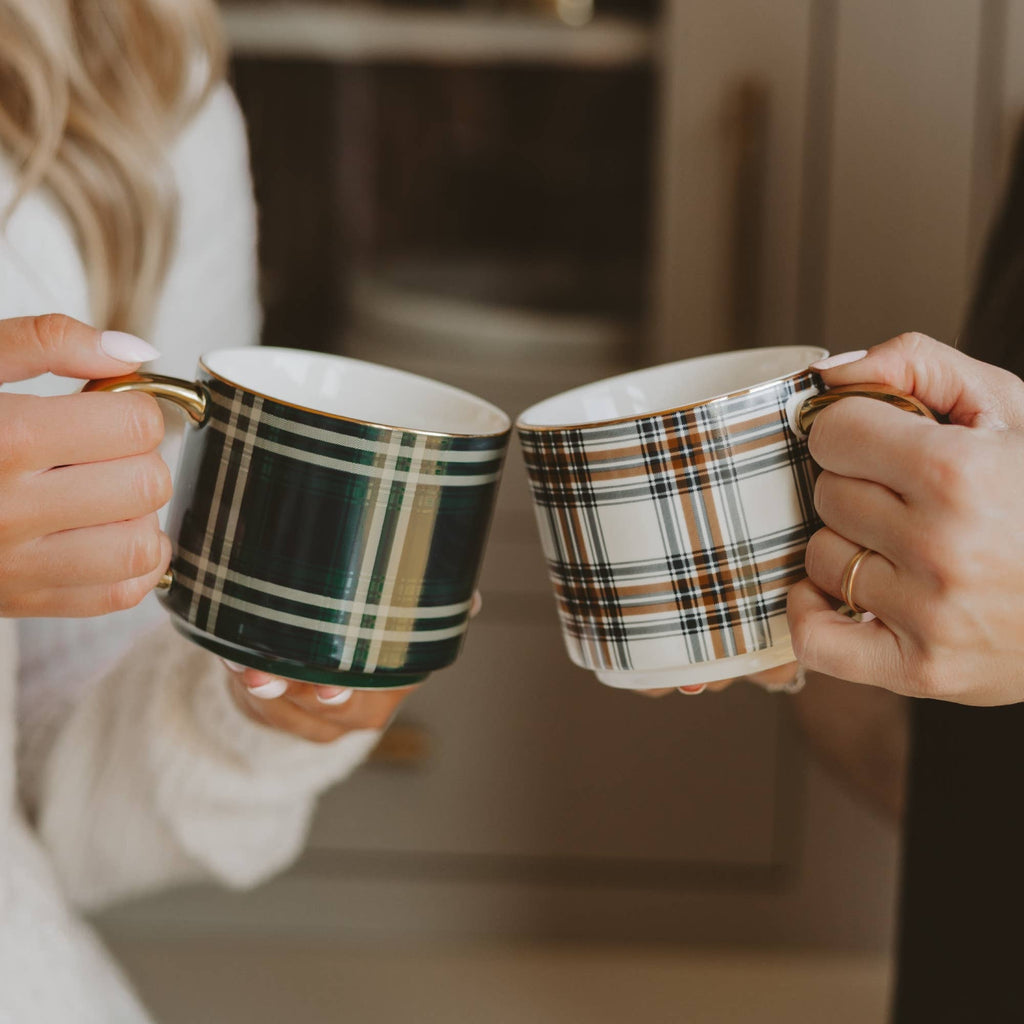 *NEW* Navy Plaid Coffee Mug - Fall Decor & Gifts