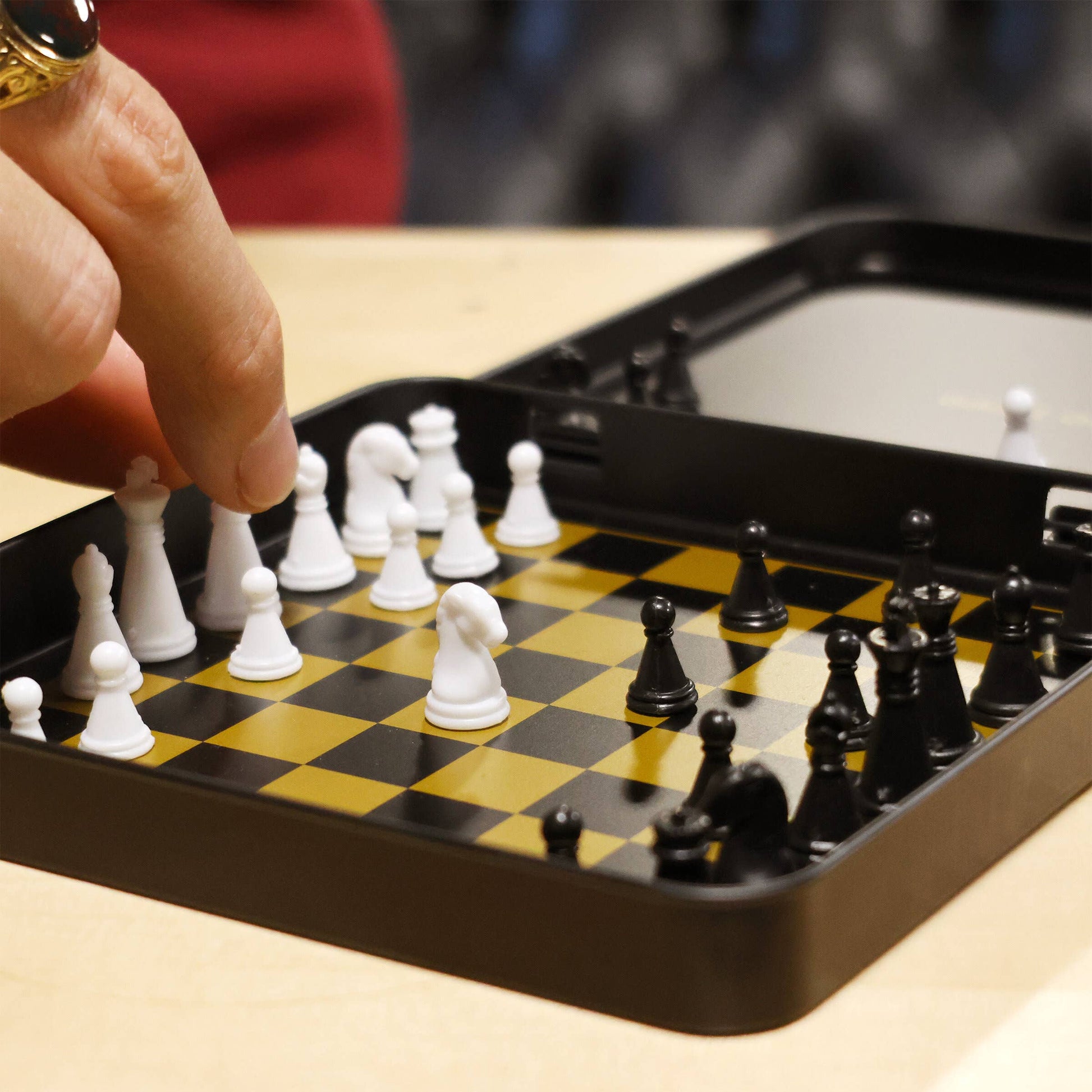 Game On Chess Set - Iron & Glory magnetic travel chess set