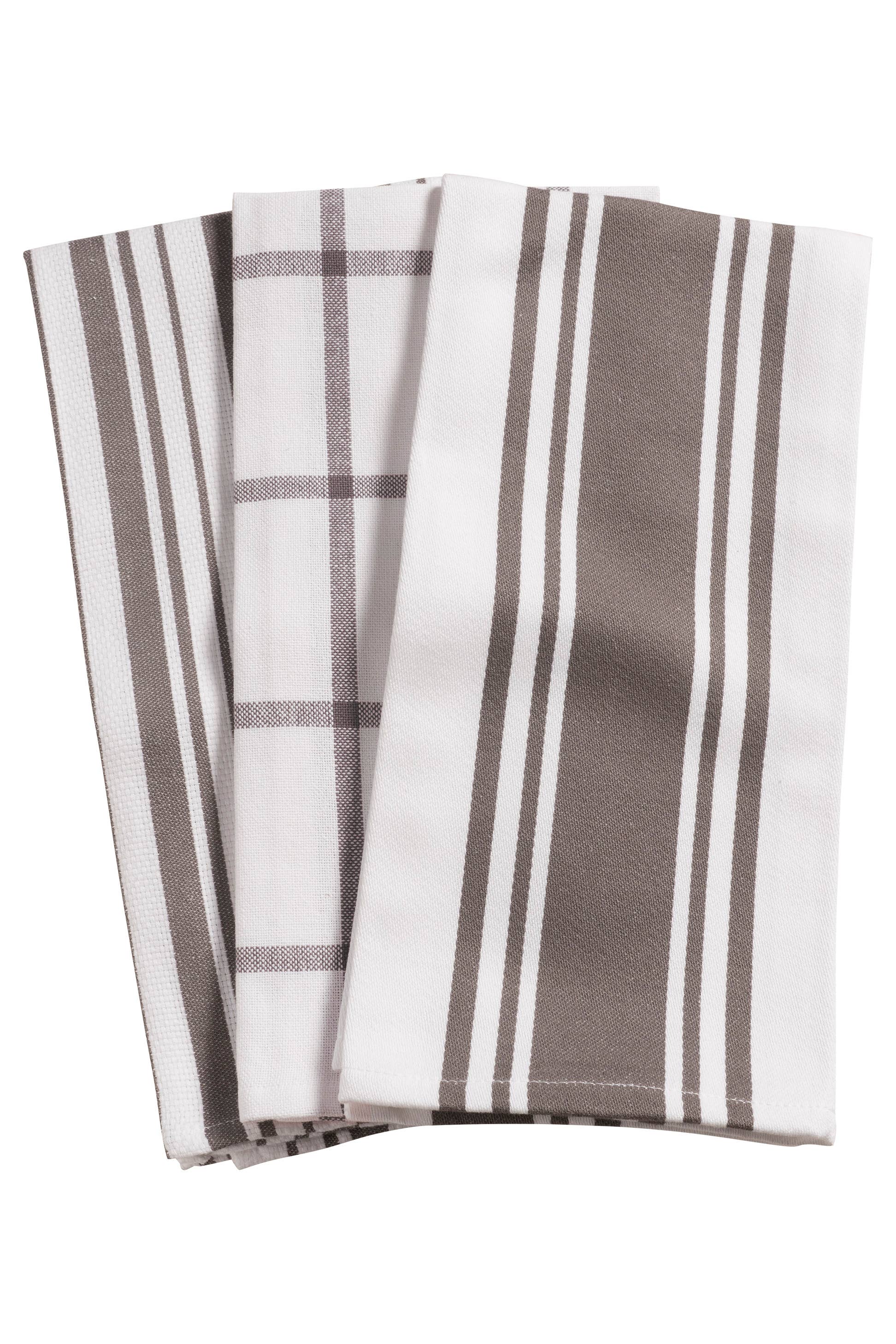 KAF Home Oversized Mixed Set of 3 Kitchen Towels - 20" x 30"