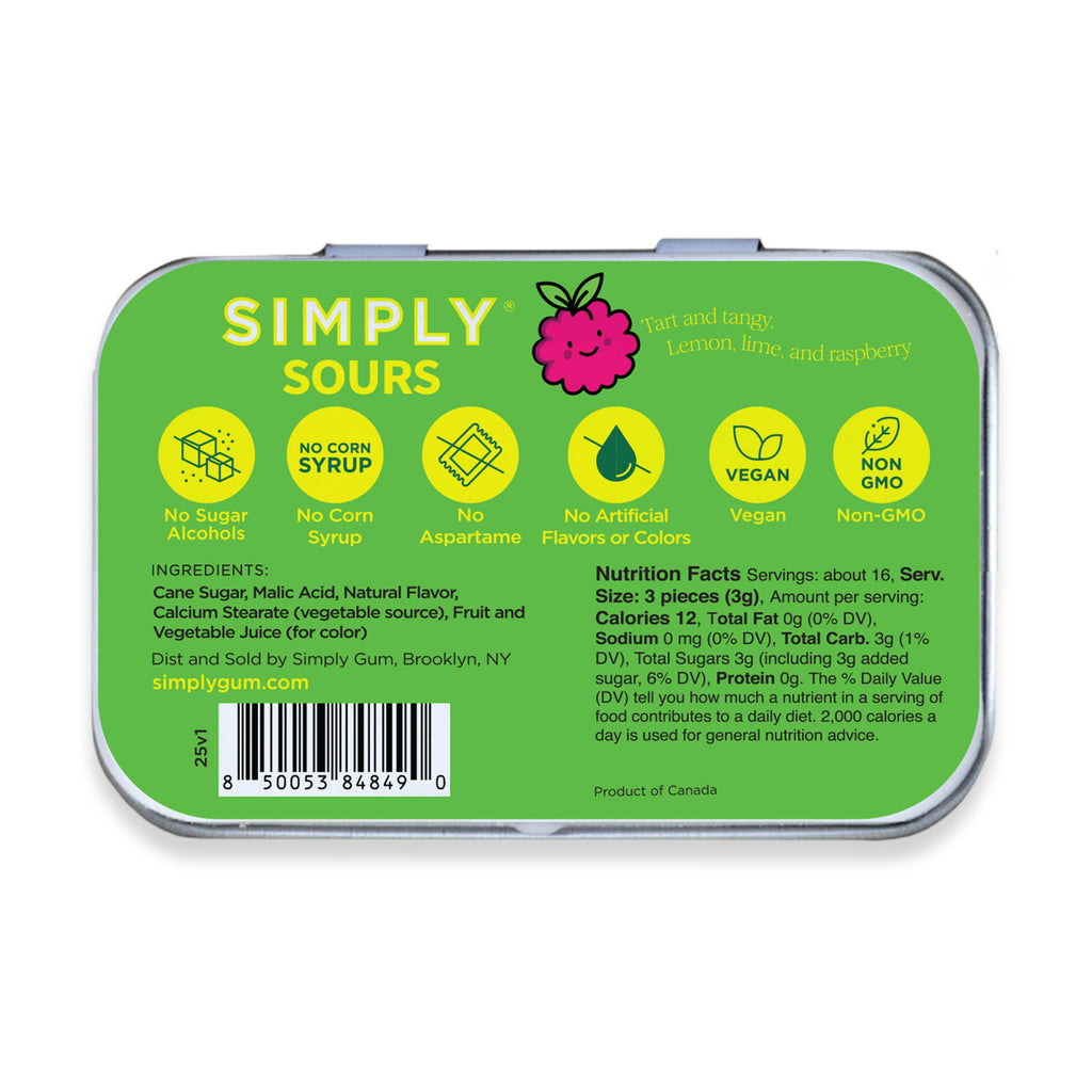 Simply Sours - Citrus Berry 1.8oz | 6 Tins