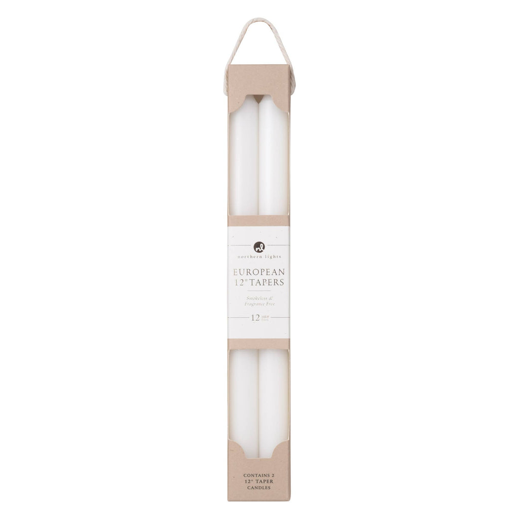 12" Taper Candles - 2pk