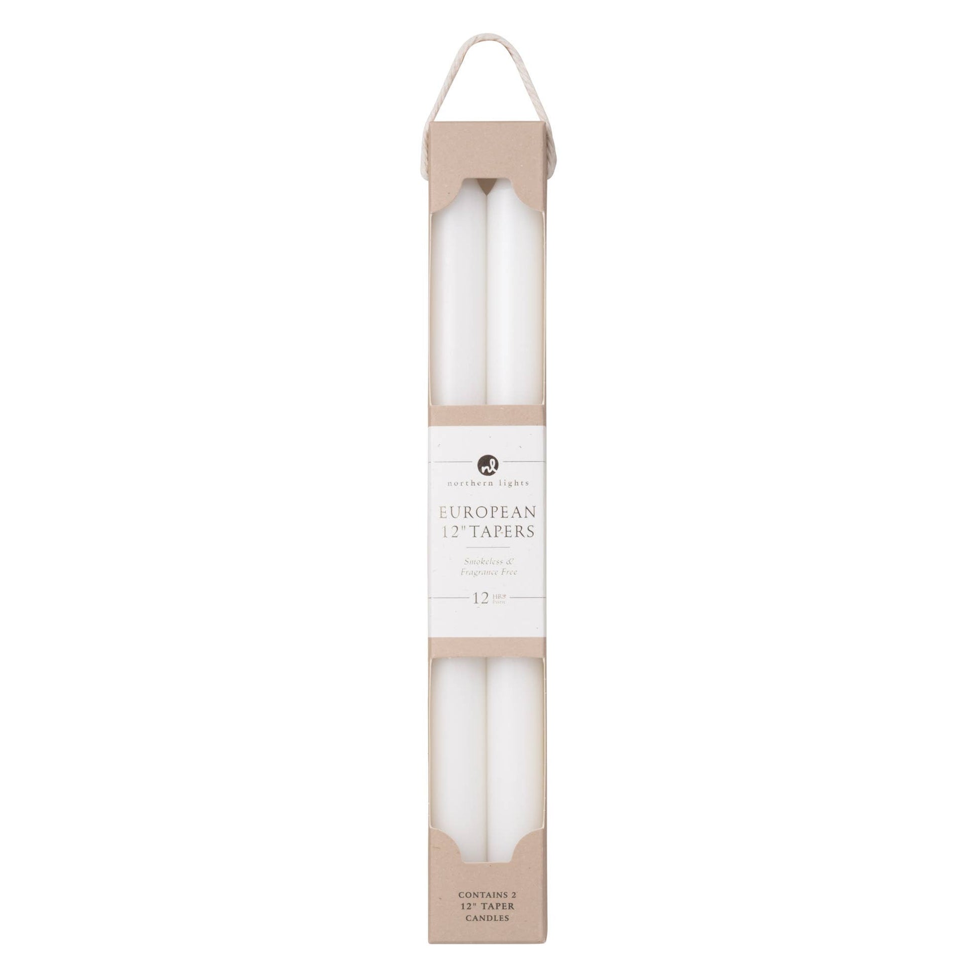 12" Taper Candles - 2pk