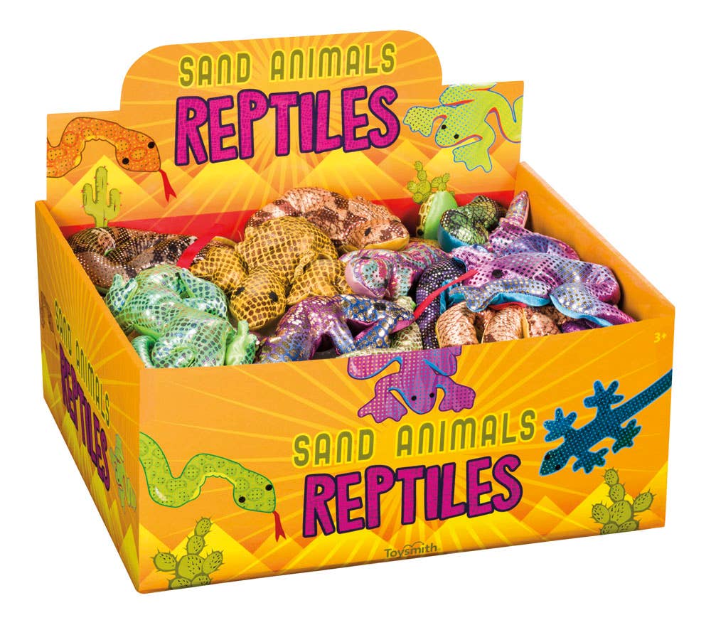 Reptile Sand Animals, Assorted Styles/Colors (squishy toy)
