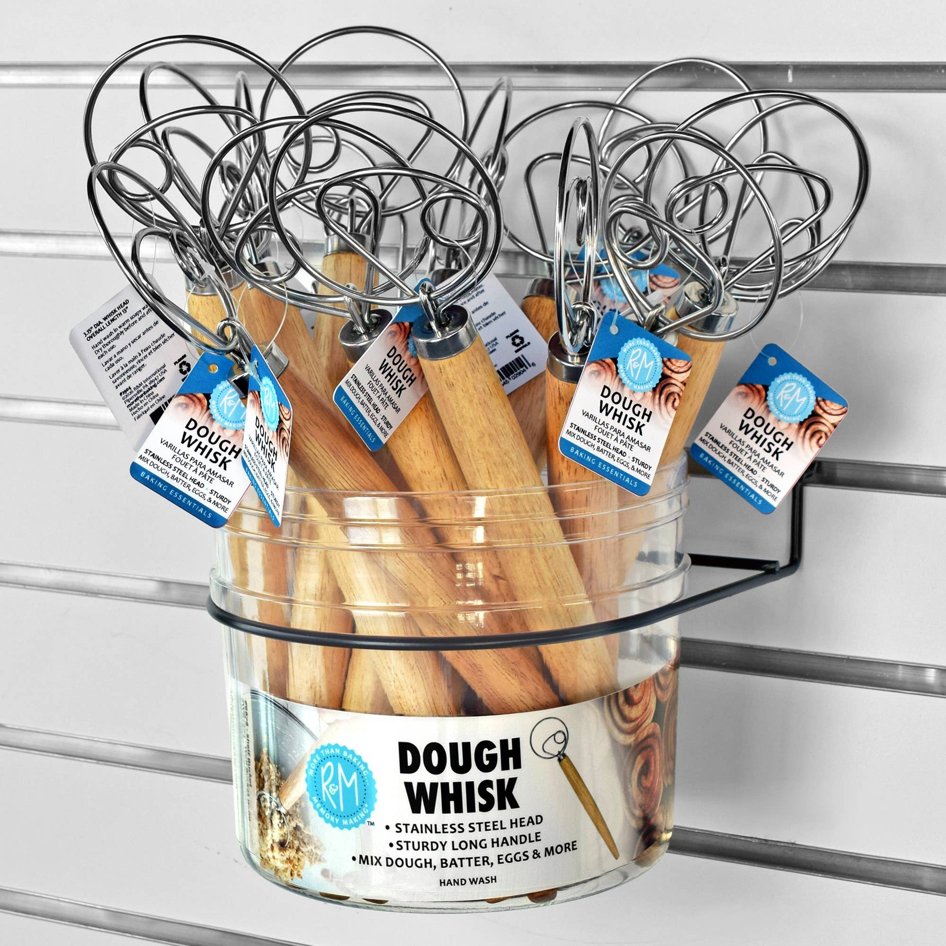 Wall Bucket Refill Dough Whisk (13") /16