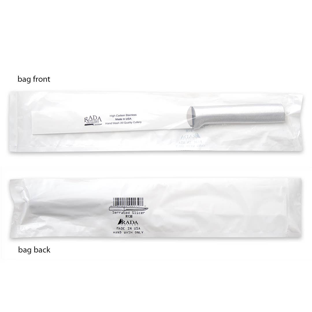 Serrated Slicer - Silver Handle