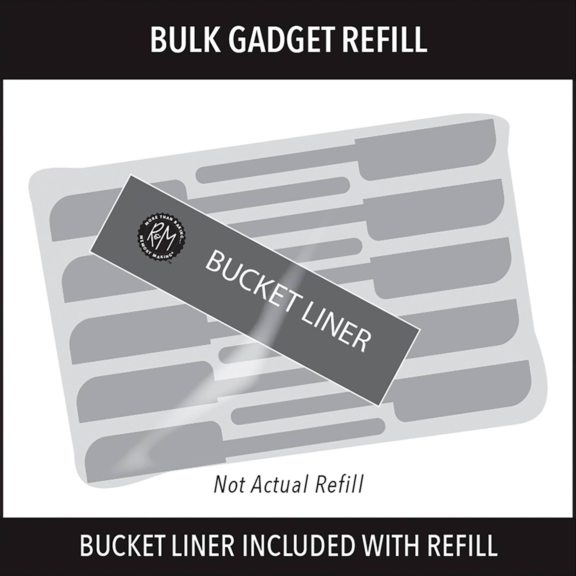 Wall Bucket Refill Mini Slotted Silicone Spoon /25
