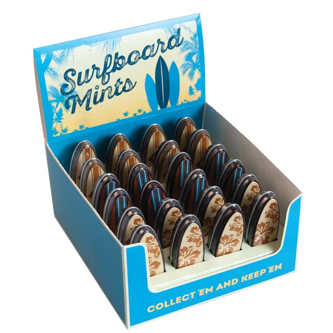 Surfboard Shaped Mint Tins