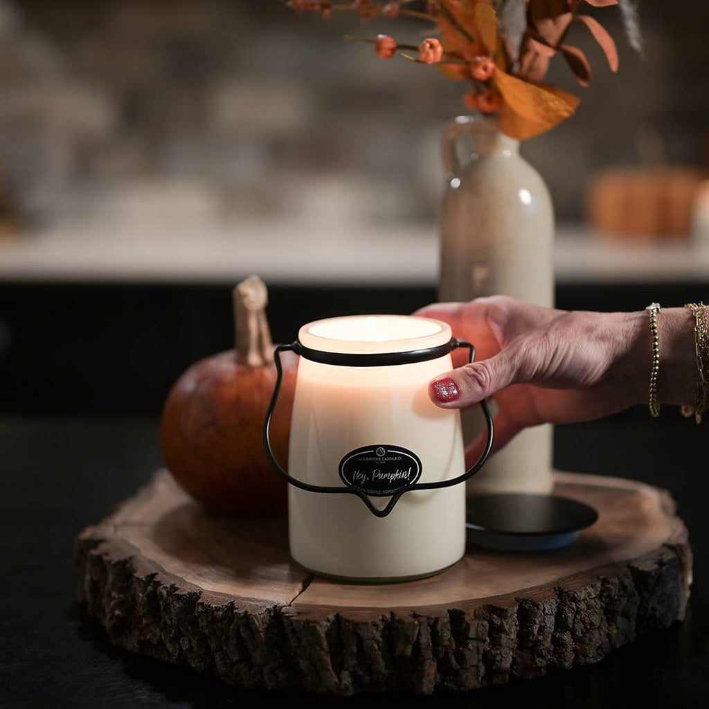 22 oz Butter Jar Candle: Hey, Pumpkin!