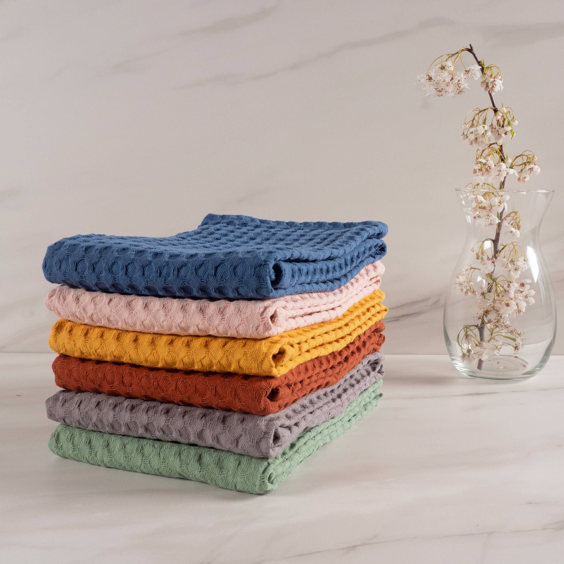 Monaco 100% Cotton Jumbo Waffle Kitchen Towel 20x30