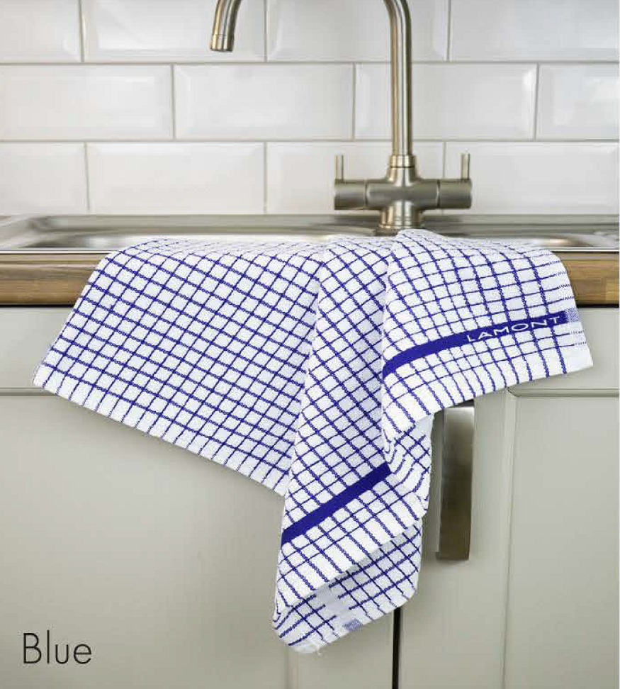 Poli-Dri Cotton Tea Towel - Blue