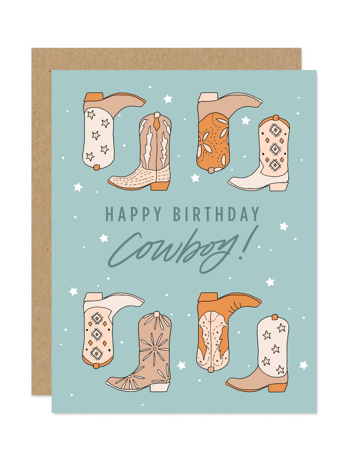 Happy Birthday Cowboy Card
